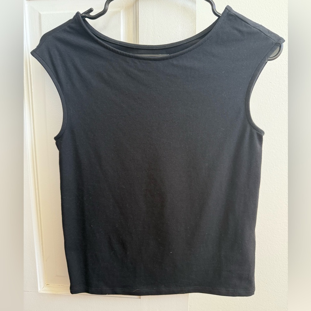 NWOT Madewell Black Sleeveless Top